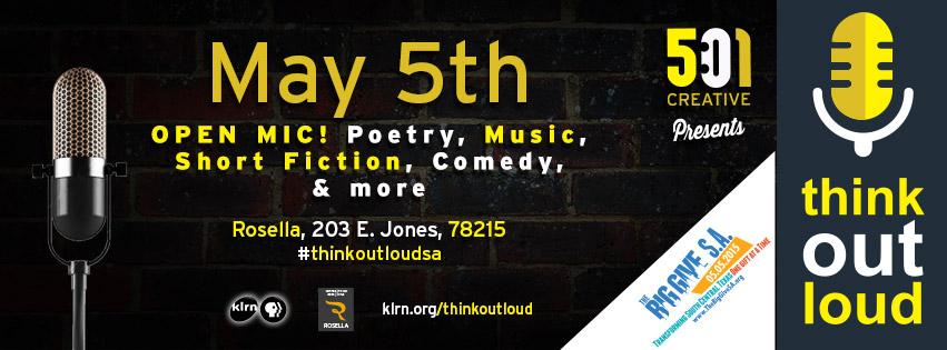 klrn's tweet photo. REMINDER: Support #KLRN during @TheBigGiveSA at #ThinkOutLoudSA, our open mic event series at @Rosella_TX. #BGSA2015 http://t.co/K1HMRqZXaS