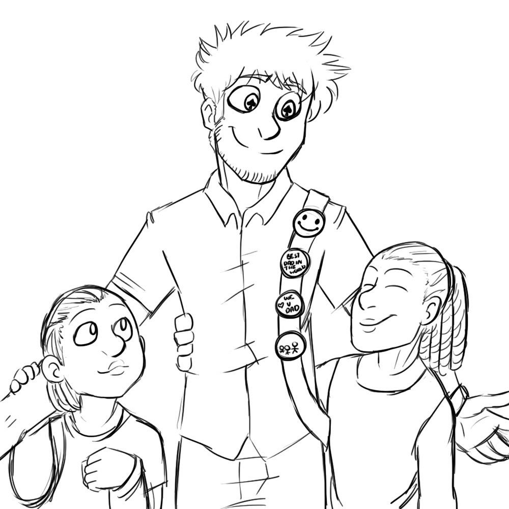 ImHappyBuddy's tweet photo. *smile sadly while he looks at a picture of him and his two kids* #PresentableLibertyRP #OpenRP #PresentableLiberty http://t.co/s9N0pLotYN