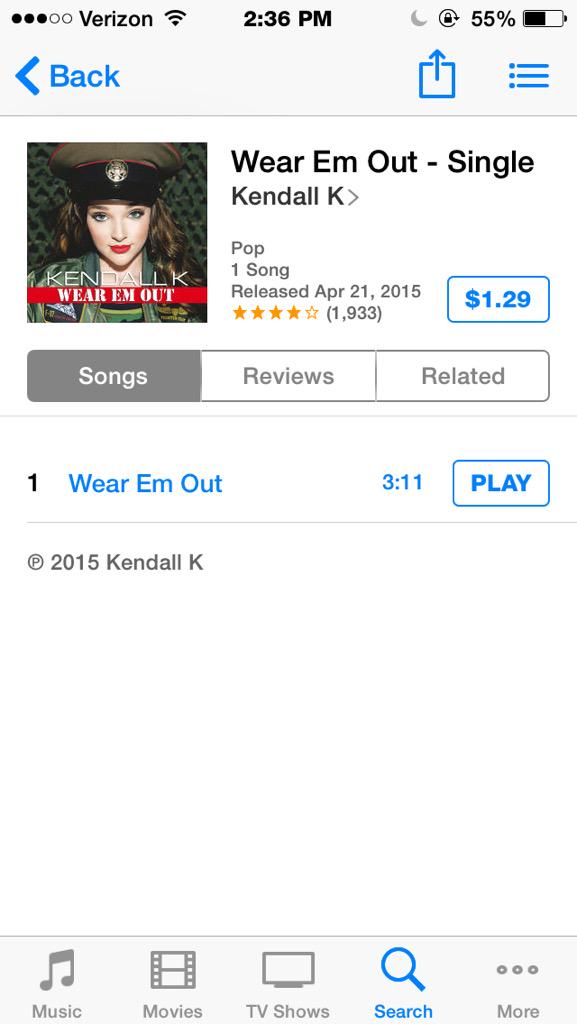 aldcmuch's tweet photo. #kendallk #WearEmOutLoud @Kk_Vertes @Abby_Lee_Miller @JengaPro Wear Em Out - Single Kendall K
https://t.co/aKa6S3XrVD http://t.co/Uf2Tz3zIcX