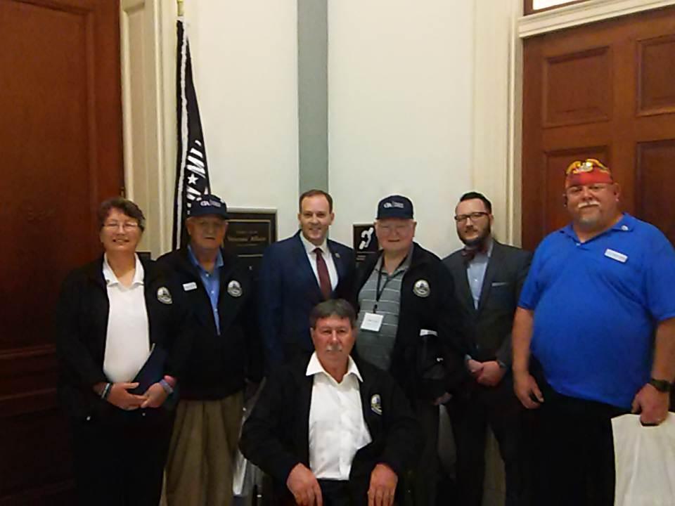 nmvet60's tweet photo. With Lee Zeldin outside House Veterans Affairs Committee room. #VOTH2015 http://t.co/B5KXIwUDqC