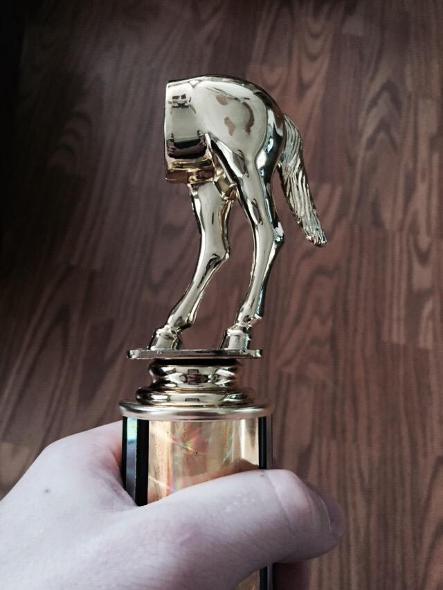 Thats_Harsch17's tweet photo. The trophy for our annual golf tournament came in today 😂 Can't wait for this weekend! #TheGoldenAss http://t.co/1WFdKeLANc