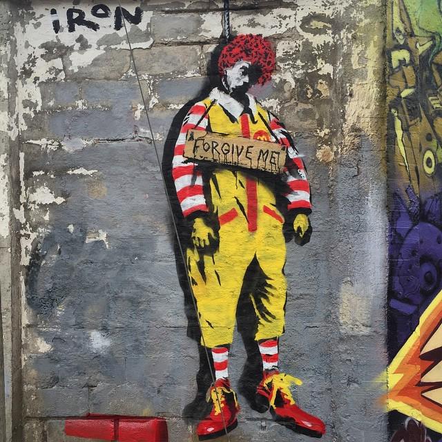 StArtEverywhere's tweet photo. Forgive me, Art by @ironartworks #stencilart #snösätra #springremake2015 #springremake #apriloffensiven #streetart_… http://t.co/GI0XSu0zju