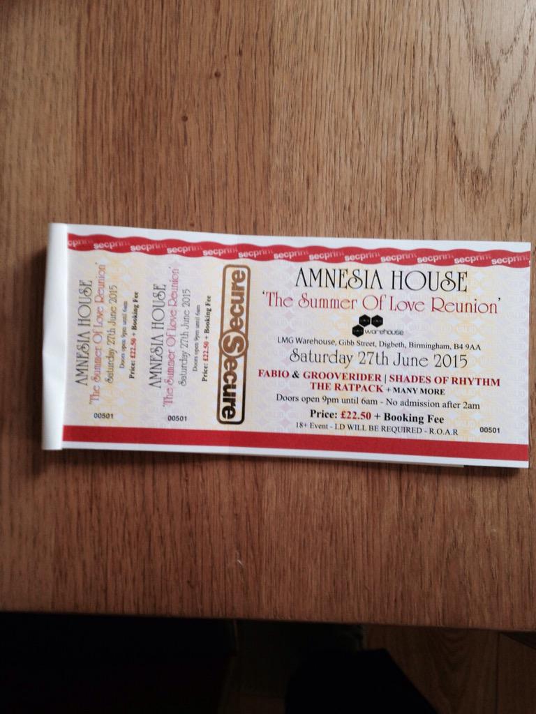 amnesia_house's tweet photo. Paper tickets available tomorrow make sure you get them fast as going to be a sell out 👀👀 http://t.co/bJjKr5HFoD