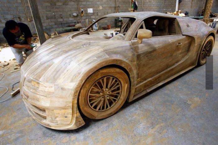 its_co_uk's tweet photo. Blimey, that's pretty cool... "Wooden #Bugatti #Veyron Supersport" http://t.co/sbZIh8V9e5