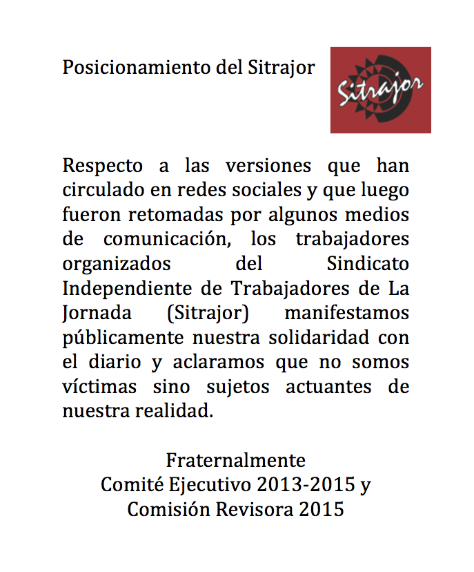 Posicionamiento del Sitrajor