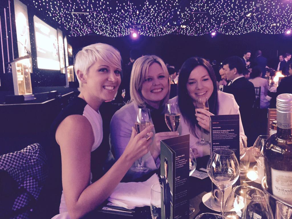 Brilliant BT Sports Industry Awards night with these lovely ladies #BTSIA #SportIndustryAwards