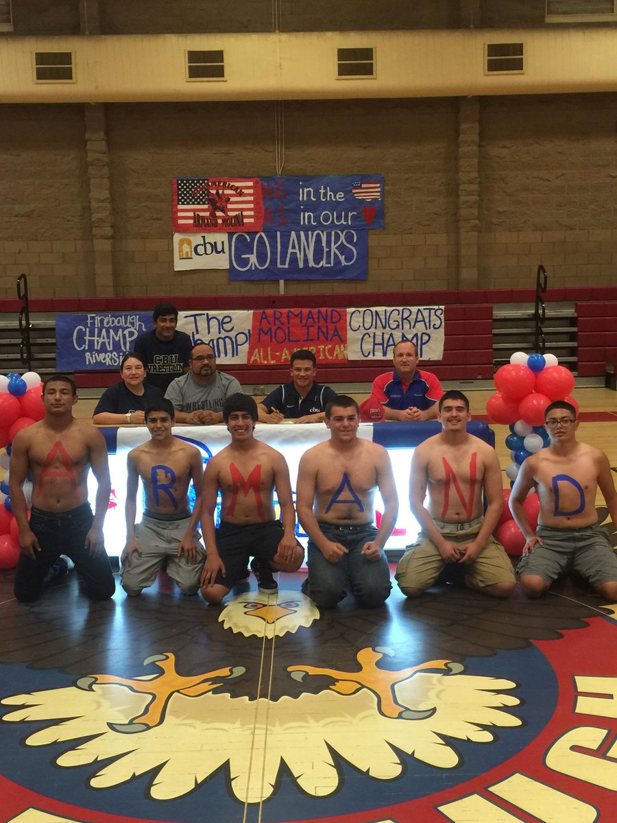 Congrats to Armand Molina for signing today with Cal Baptist University. #CalBaptist #FLDUSD #Hammer