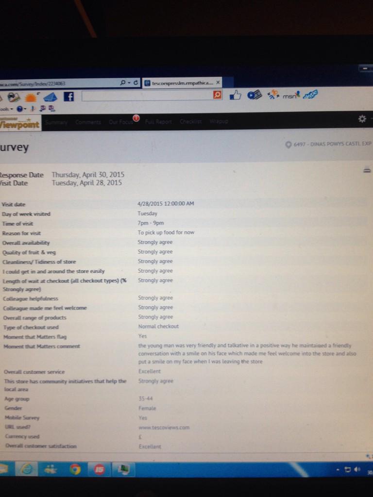 FuzzWilliams's tweet photo. @Gary_Jones13 @alp_june @TescoDinasPowys culture changing. Staff understanding out journey well done all #ryanmac ace http://t.co/lr0tjrrxnz