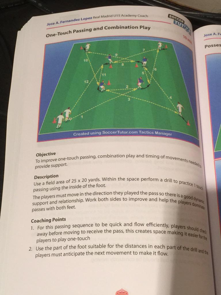 LaurieMcGinley1's tweet photo. Great combination and quick movement of the ball by @realmadriden u15 academy coach Jose A. Lopez @soccertutorcom http://t.co/EfIqYyUZFW