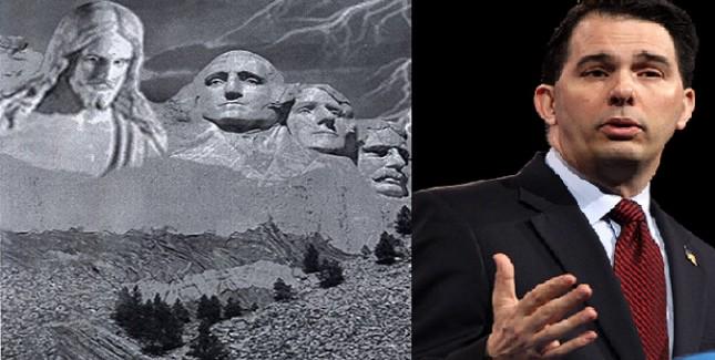 TheNewslo's tweet photo. #Walker Suggests Carving Jesus Face Into Mt. Rushmore As One Of The Founding Fathers http://t.co/L7Q1VuH5Po http://t.co/Wg3NTVAssN