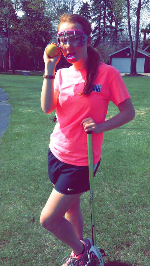 sharklaxie's tweet photo. our star attackman, Shaye Fermoile getting ready for our big game tomorrow!! #PrivateOverPublic #Laxordie #laxorade http://t.co/WckzAloJVP