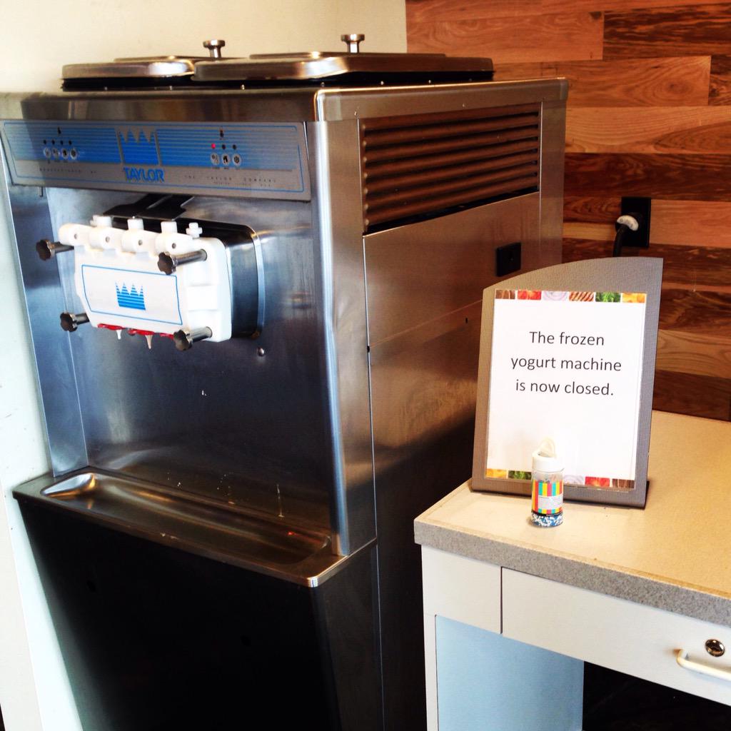 DJCoffeeBar's tweet photo. Farewell froyo! Construction begins Fri May 1 in the SB rotunda. Stay tuned for the Micro Market opening July 2015. http://t.co/m0J90tZ4CZ