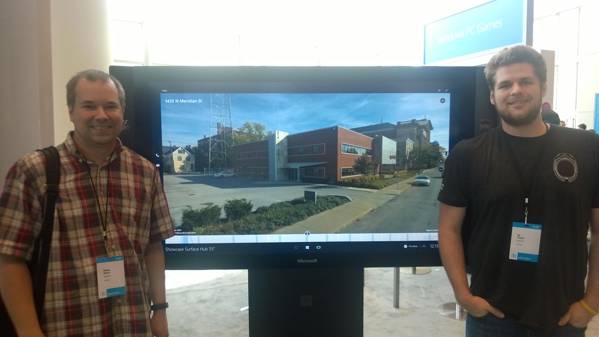 <a href="/ScopeXL/">Ed</a> and I representing <a href="/apparatus/">Apparatus</a> at #Build2015 with the Surface Hub #LifeAtApparatus
