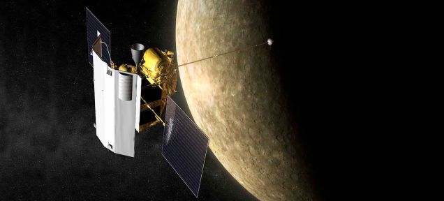 Gizmodo's tweet photo. Messenger has crashed into Mercury after 11 years in space http://t.co/1puMiwfEUw http://t.co/jjQEcmx4Hh