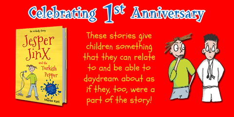MarkoKitti's tweet photo. Celebrating Jesper Jinx's 1st anniversary on May 5th: http://t.co/fAAVzwccCb #kidlit #giveaway #mglit #TurkishPepper http://t.co/Zy1QJLywa9