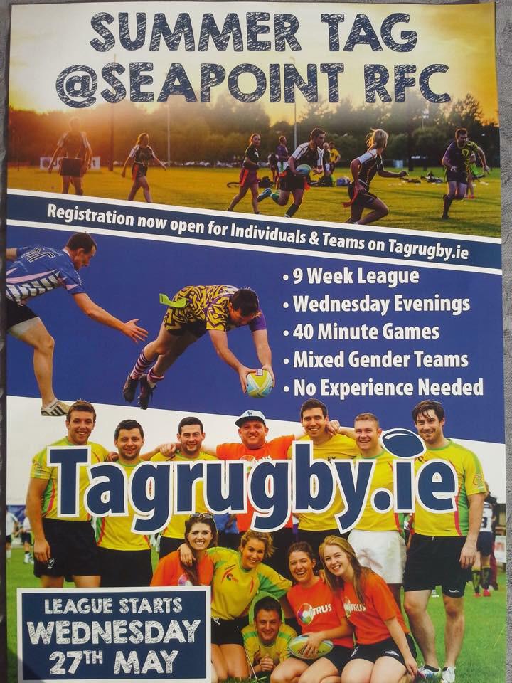 seapointrc's tweet photo. Make the most of the fine oul stretch in the evening with Summer Tag Rugby at Seapoint @tagrugby All welcome! http://t.co/AspV4YxpcM