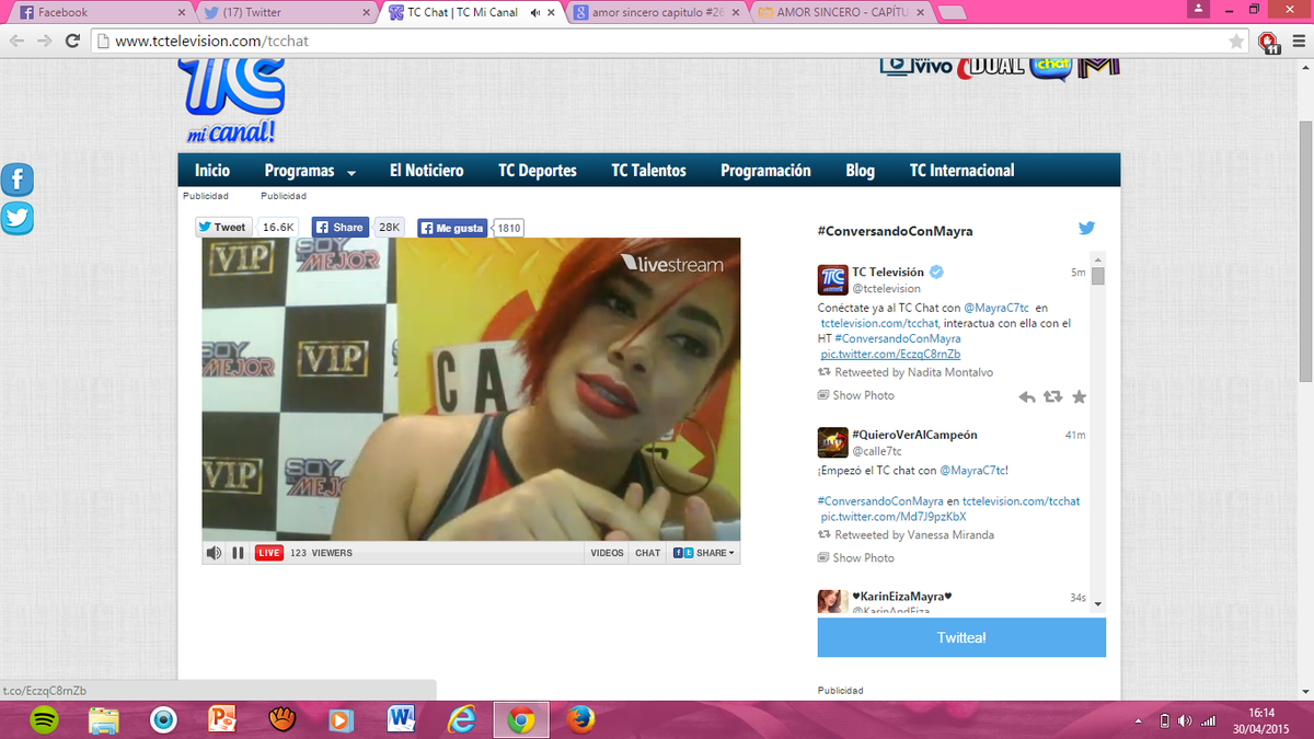 MayraC7_Fans's tweet photo. no me lo perdia x nda del mundo =) @MayraC7tc eres la mejor http://t.co/FhWpghaRLX