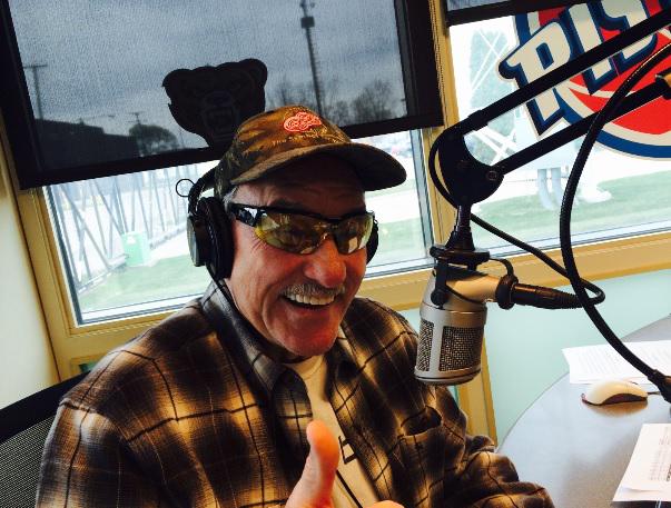 Drew1051's tweet image. Mickey Redmond's in-studio talking Wings, sportin' his Bono shades. @DSports1051 @TomMazawey @marcfell