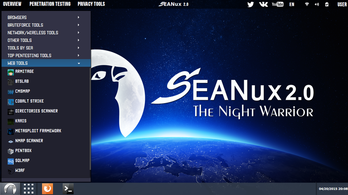 New Penetration Testing Tools Menu| قائمة ادوات إختبار الأختراق الجديدة #سينوكس #محارب_الليل #SEANux #TheNightWarrior