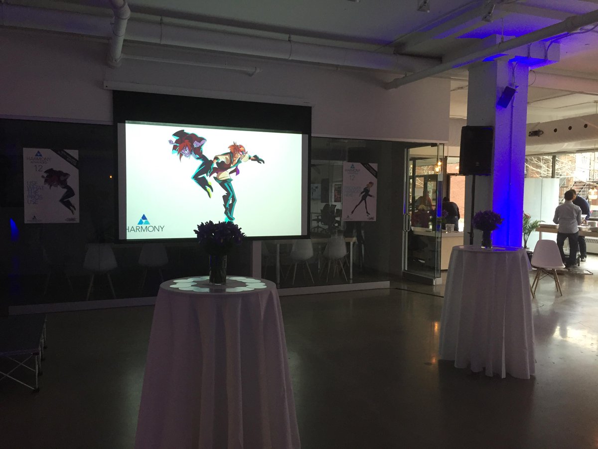 ToonBoom's tweet photo. We're getting ready for a #party tonight! #harmony12 http://t.co/MnPC6XYi16