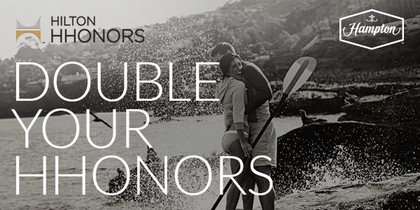 Choose from Double <a href="/HiltonHHonors/">Hilton HHonors</a> Points or Double Miles at participating hotels before 5/31. bit.ly/1G5sZJz