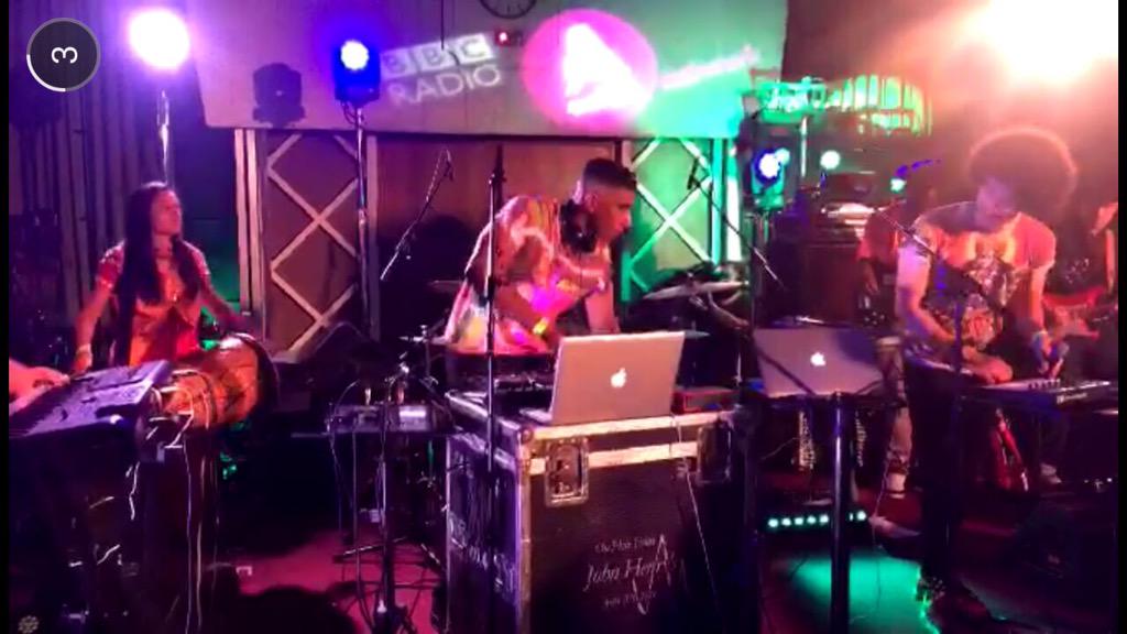 EternalTaal's tweet photo. @LuvBeatz Manager of #EternalTaal performing alongside #ColdFever at the #ANNewMusic #Female #DholDrummer http://t.co/Ncq2vC8mfp