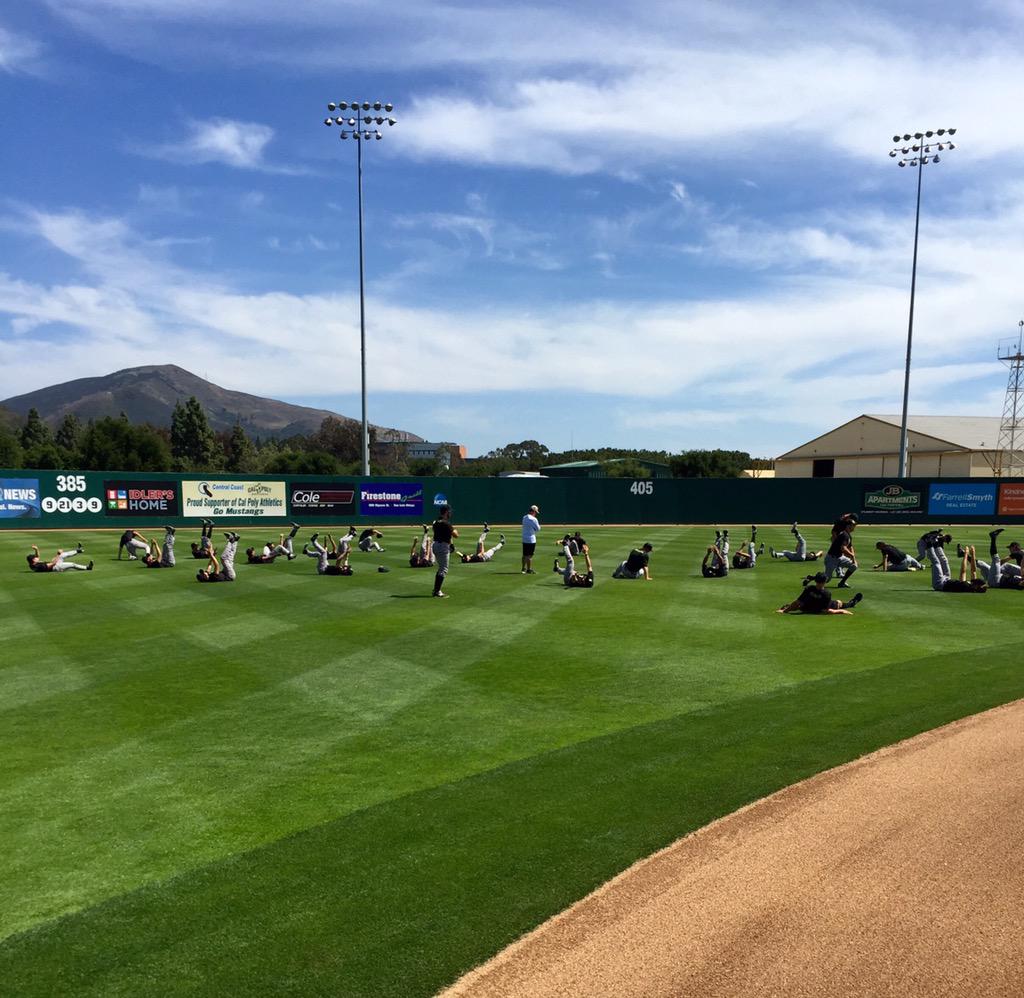 We hope 'Stang Nation shows up in force this weekend #packbaggett #centralcoast