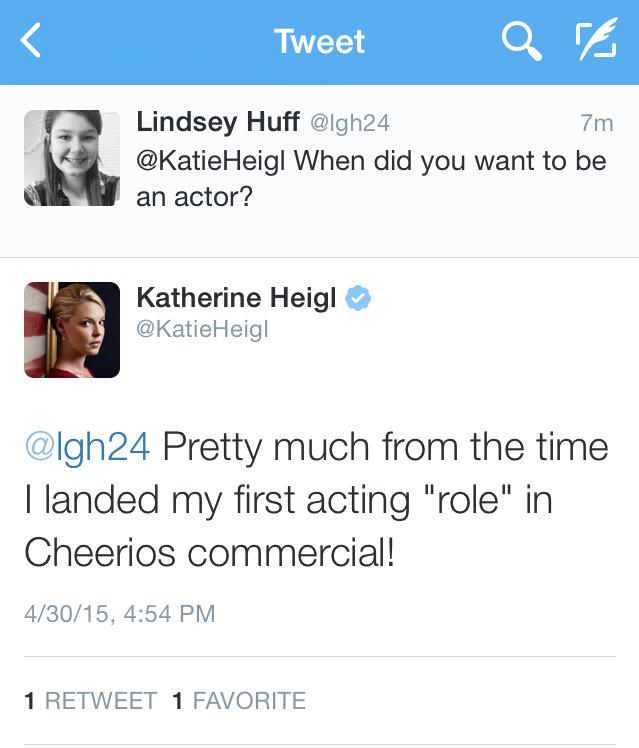 Katherine Heigl On Twitter At Lgh24 Pretty Much From The Time I