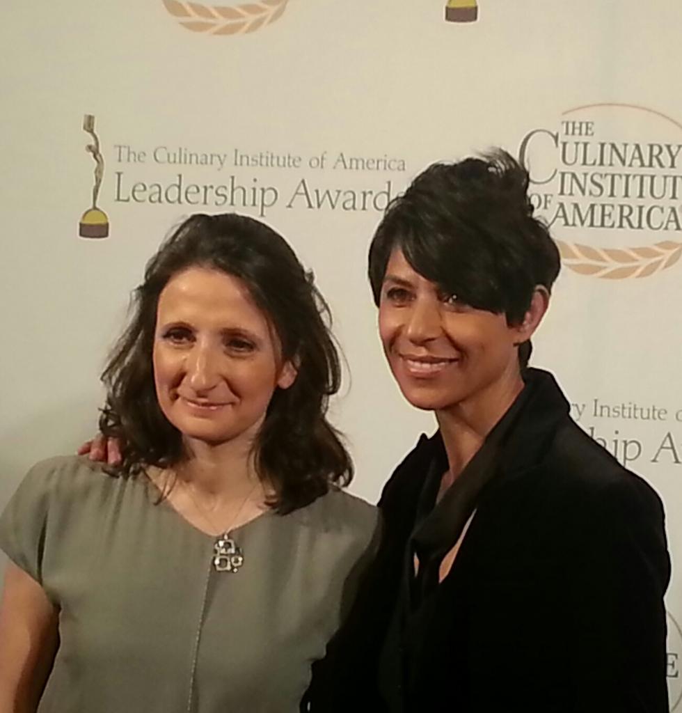 CIALeadership's tweet photo. 2 francaise receiving their #AugieAwards tonight. @AnneSophiePic  @dominiquecrenn http://t.co/bcN3V3QI6L