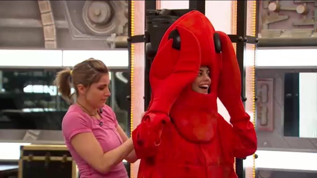 big brother junkie on twitter pili has to wear a lobster outfit