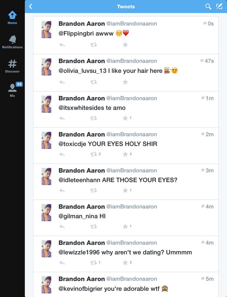 xx_Amara_xx's tweet photo. But Like Brandon Is Such An Amazing Person💖 How Can You Not Love Him💖💖 @iamBrandonaaron http://t.co/ONWDG5eRPQ