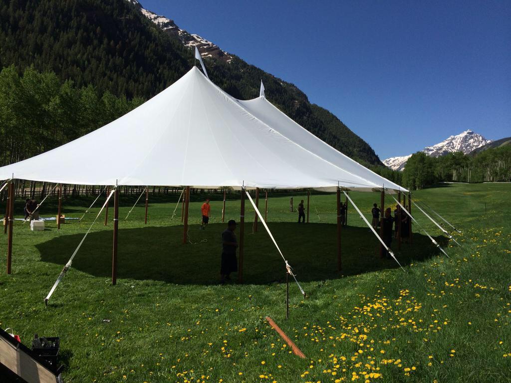 PremierPartyCO's tweet photo. #TBT Around this time last year, we were setting up our 1st #SailclothTent for a fabulous #party @T_Lazy_7_Ranch http://t.co/2jV9yOco4p