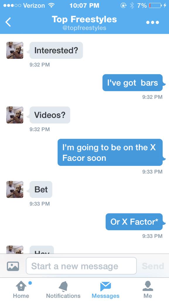 harrison_salter's tweet photo. This guy thinks I'm going on the X Factor😂😂😂 @topfreestyles #LilMaster http://t.co/wM69Ml8oqa