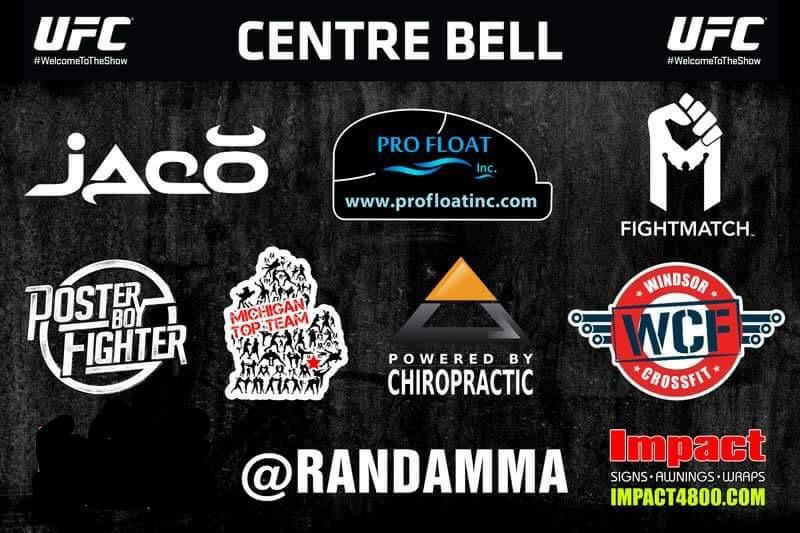 randamma's tweet image. Just want to say thank you again to all my sponsors for ufc 186