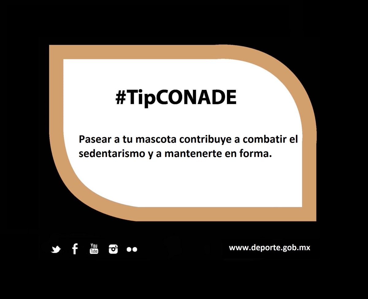 conadeoficial's tweet photo. #TipCONADE Pasear a tu mascota contribuye a... http://t.co/UMyjWriUjT
