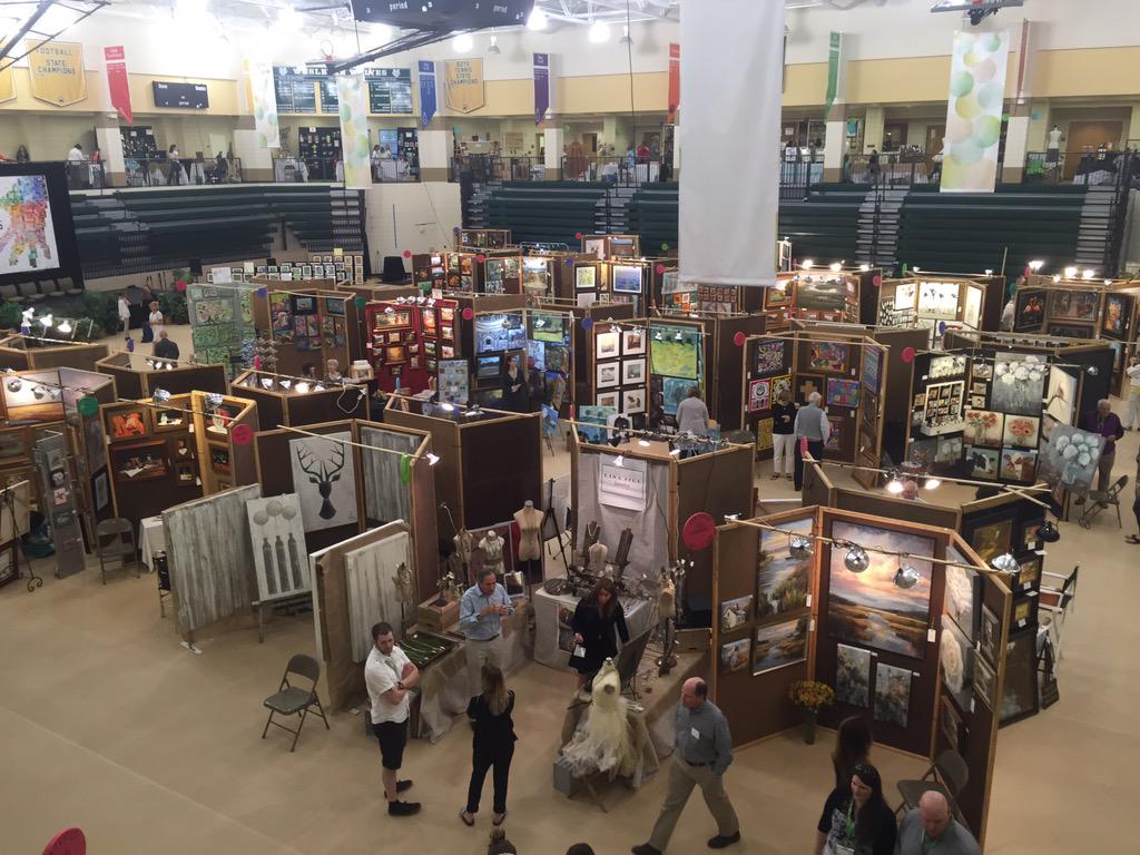 Full_of_Charm8's tweet photo. It's a full house of talented artists here at the Wesleyan Artist Market! Be sure to come see us booth #4! #WAMARTIST http://t.co/NhfeFdKVPb