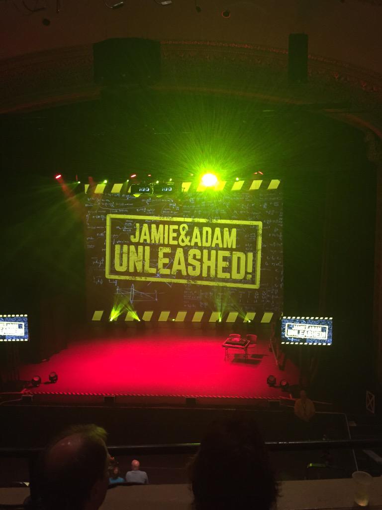 Eagle_Eye_Gib's tweet photo. Can @cmgibson88 and me make it to #mythbusterslive on time? #confirmed @JamieNoTweet @donttrythis http://t.co/KlA26VrezJ