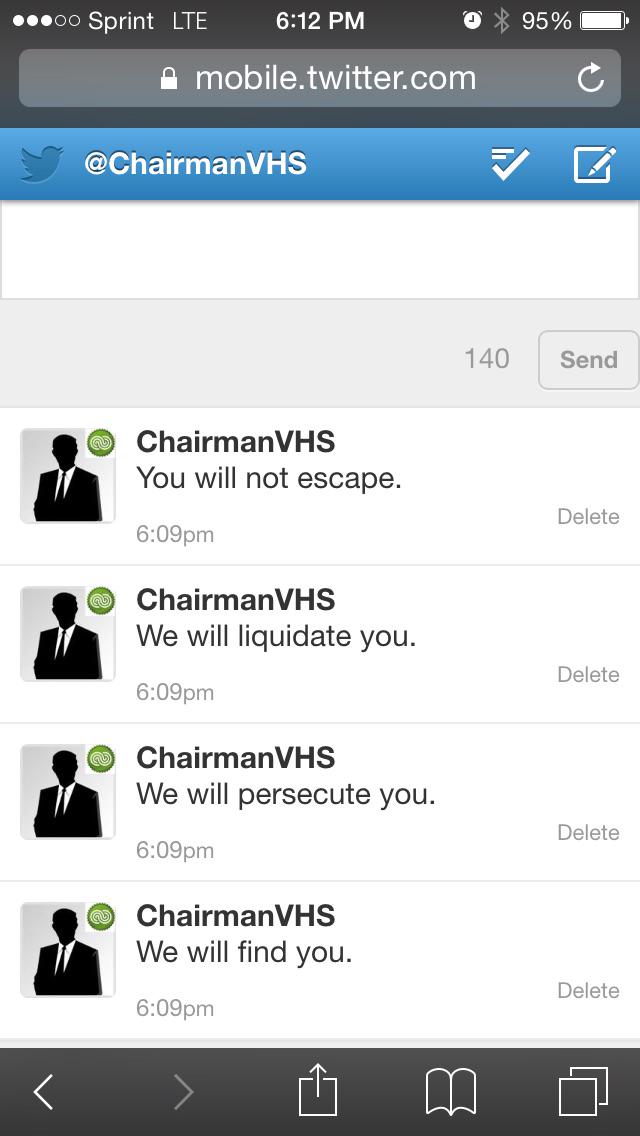 rebelsvsstate's tweet photo. Petty threats http://t.co/ciMv7Skz6m