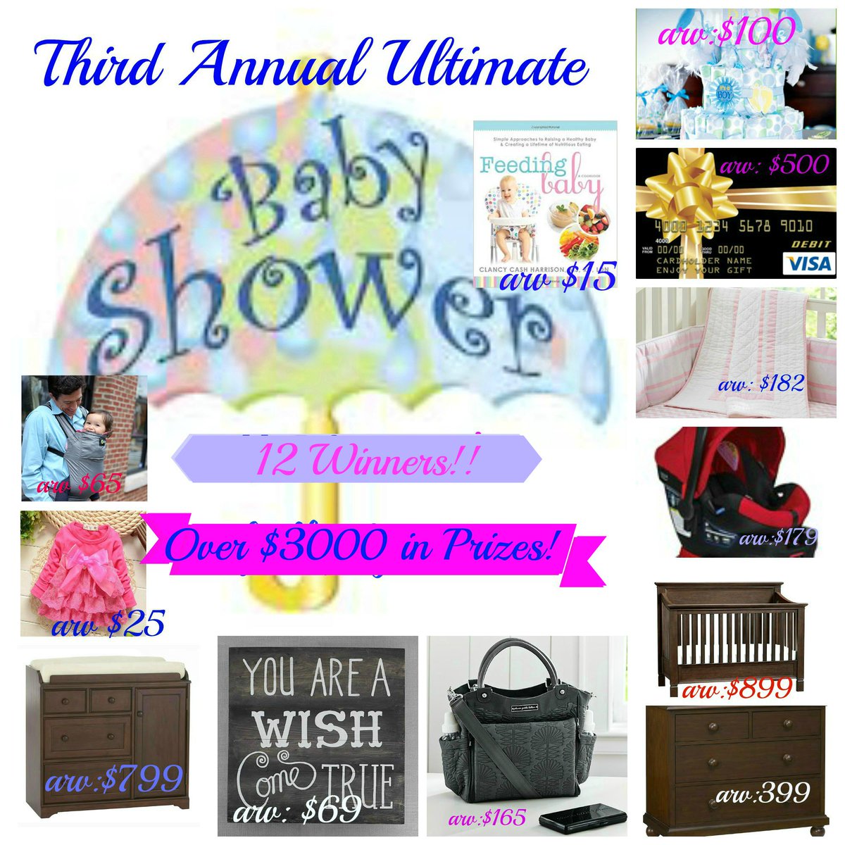 Easterchic's tweet photo. Third Annual Ultimate Baby Shower Giveaway #babyshower #baby #giveaway #win #EBTheory http://t.co/ochVFLSovr http://t.co/FRpqrxuM3H