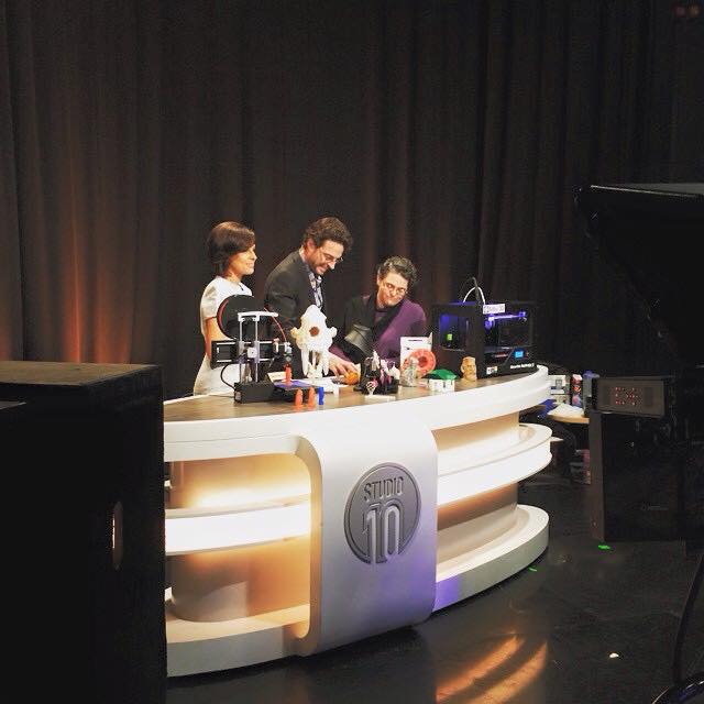 zadroagency's tweet photo. Great interview with Lee from #bilby3d on #Studio10Au this morning for #CeBITAus http://t.co/dLBq34HNYE