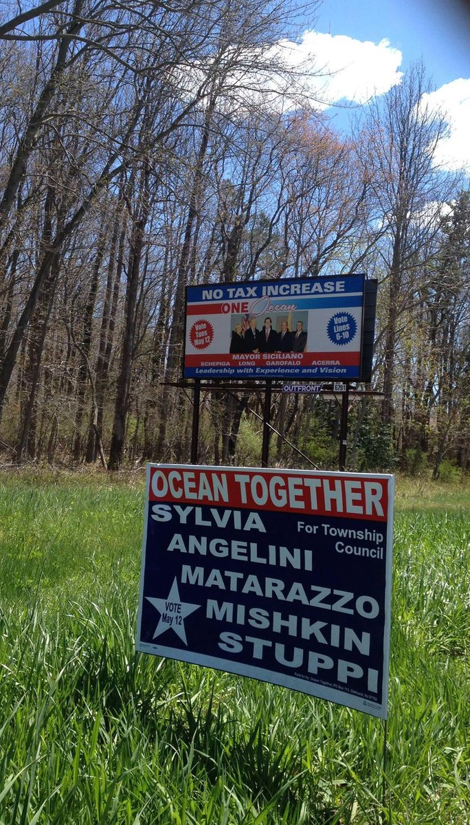 OceanTogether's tweet image. David vs Goliath in #OceanTownship Council Race @AsburyParkPress @RockTheVote May 12th