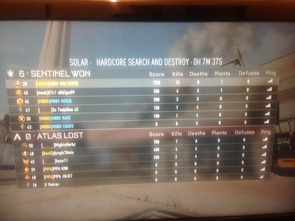 MBBOGAMING's tweet image. Wolverine 15-0 hc search #AdvancedWarfare #XboxOne #mbbo #hardcoresearch