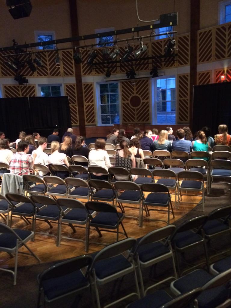 HamCollCAB's tweet image. Doors opened a few minutes ago! Don't miss your chance to see the Second City improv group! #cabrideit