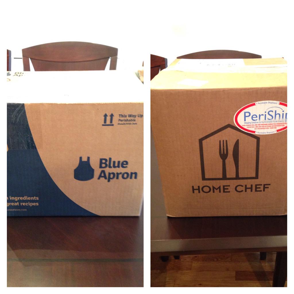 ninesevensix's tweet photo. Two deliveries; One day. Check back over the next week for updates and results @blueapron @realhomechef #cookstuff http://t.co/DoiLkkTsCX