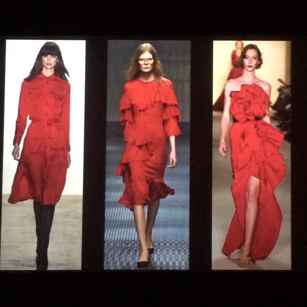 FGIDallas's tweet photo. Red is right for fall #fgidallas #trendpresentation #marylouluther @FGINYC @FGIDallas http://t.co/LqIal3AuOB