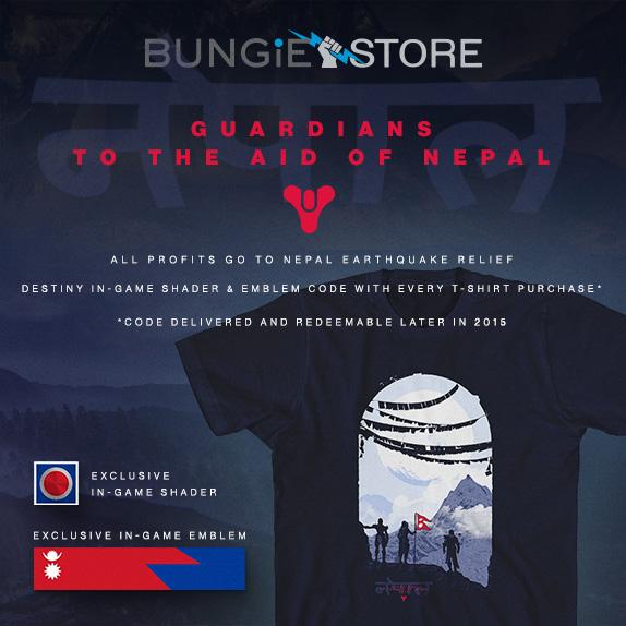 Bungie's tweet photo. We are already receiving reports of Guardians coming to the aid of Nepal. http://t.co/S3HPxUraJQ http://t.co/ZqXtAYDYqK