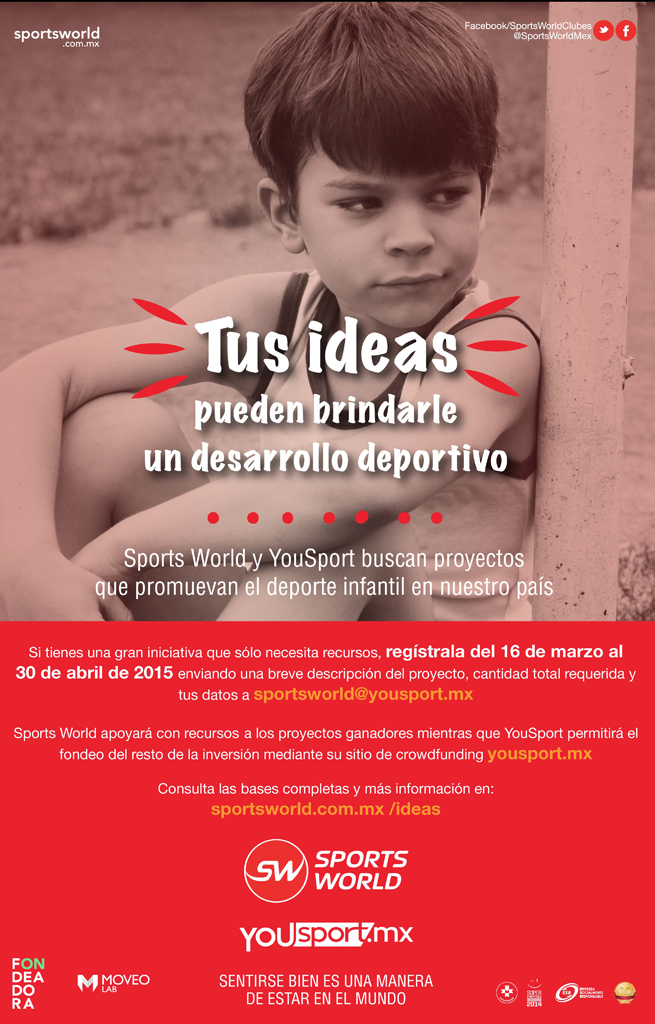 YouSportmx's tweet photo. #FelizDiaDelNiño ¡último día para mandar sus propuestas! http://t.co/Gj0iXapWUT @SportsWorldMex  #Crowdfunding http://t.co/1zjgKe7AnY