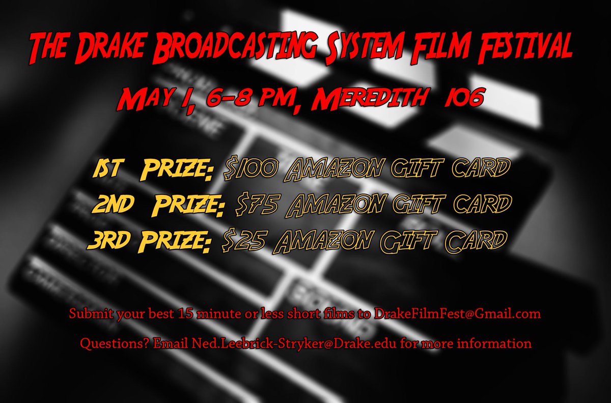DrakeDogTube's tweet photo. It's not too late! Submit your best movie before 6 o' clock tomorrow evening and win some great prizes! http://t.co/PgxybDUNkm