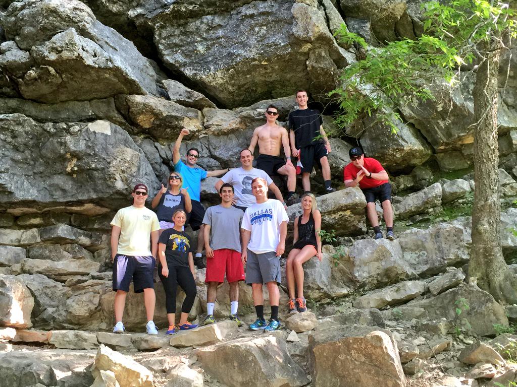 BrooksourceATX's tweet photo. Dallas office came to visit, so we enjoyed a stroll in our backyard. Thankful! #greenbelt #brooksource #ATX http://t.co/pManaNhABJ