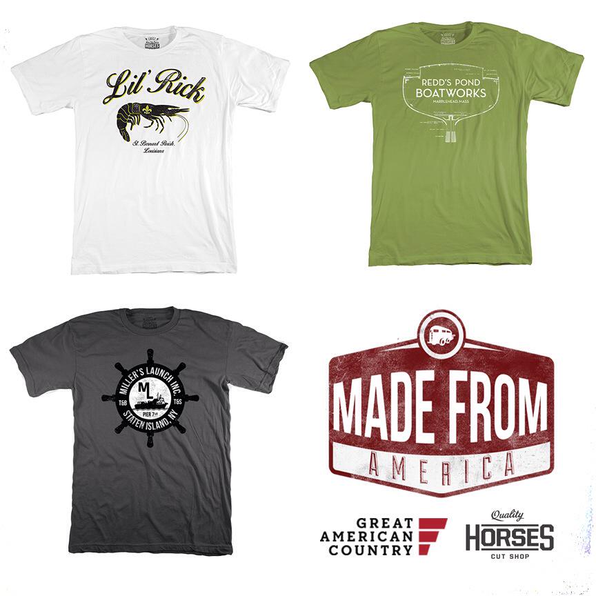 Check out the shirts from #madefromamerica and our first episode! bit.ly/1Am2KHS @gactv #vintage #tshirts
